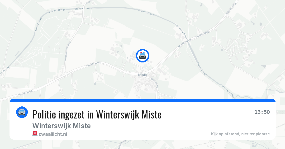 Politie ingezet in Winterswijk Miste — 22 mrt 2026 | 🚨 Zwaailicht.nl