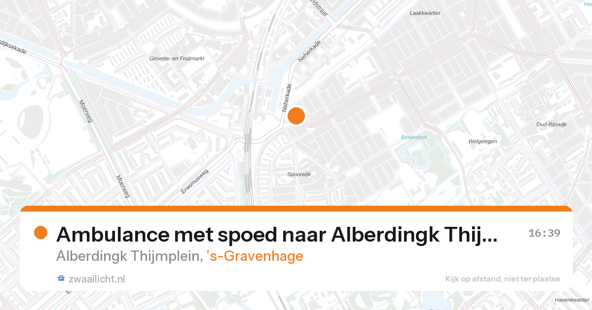 Ambulance met spoed naar Alberdingk Thijmplein in 's-Gravenhage — 28 aug 2026