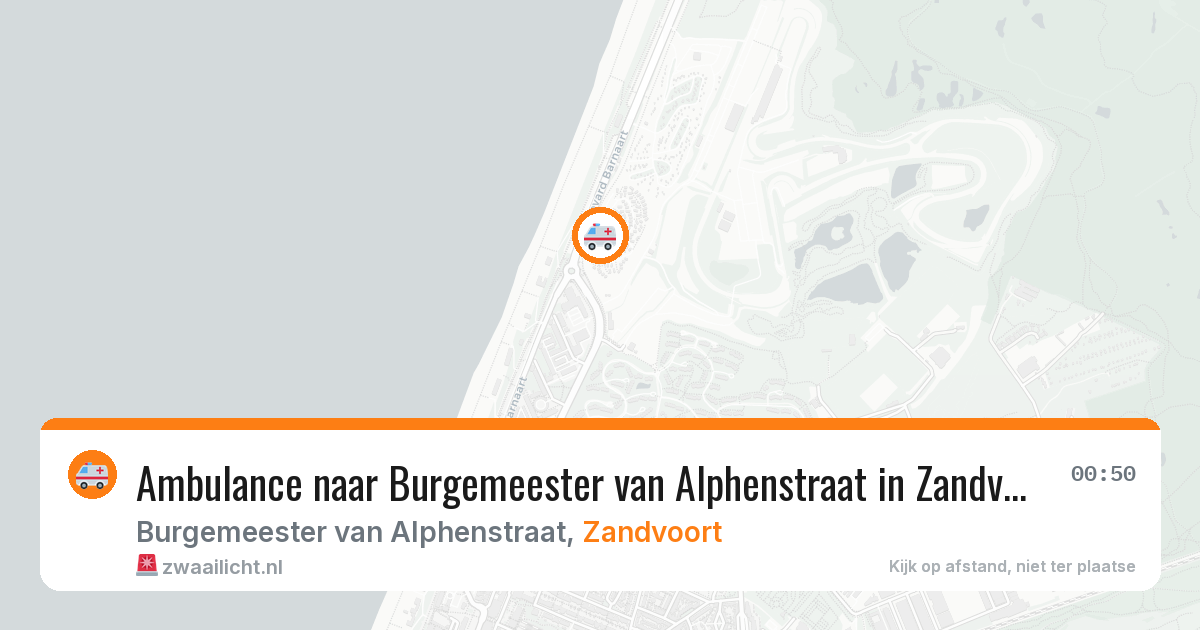 Ambulance naar Burgemeester van Alphenstraat in Zandvoort — 19 mei 2026