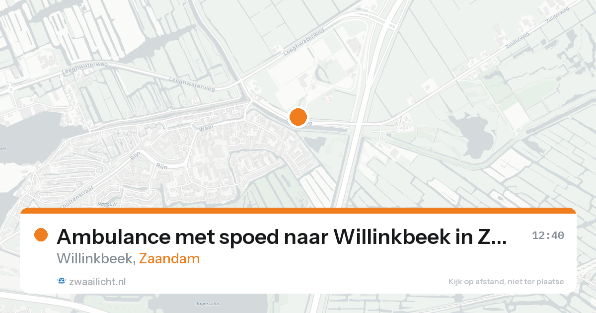 Ambulance met spoed naar Willinkbeek in Zaandam — 31 jan 2026