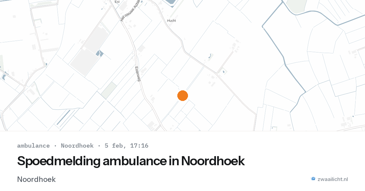 Spoedmelding ambulance in Noordhoek — 5 feb 2026