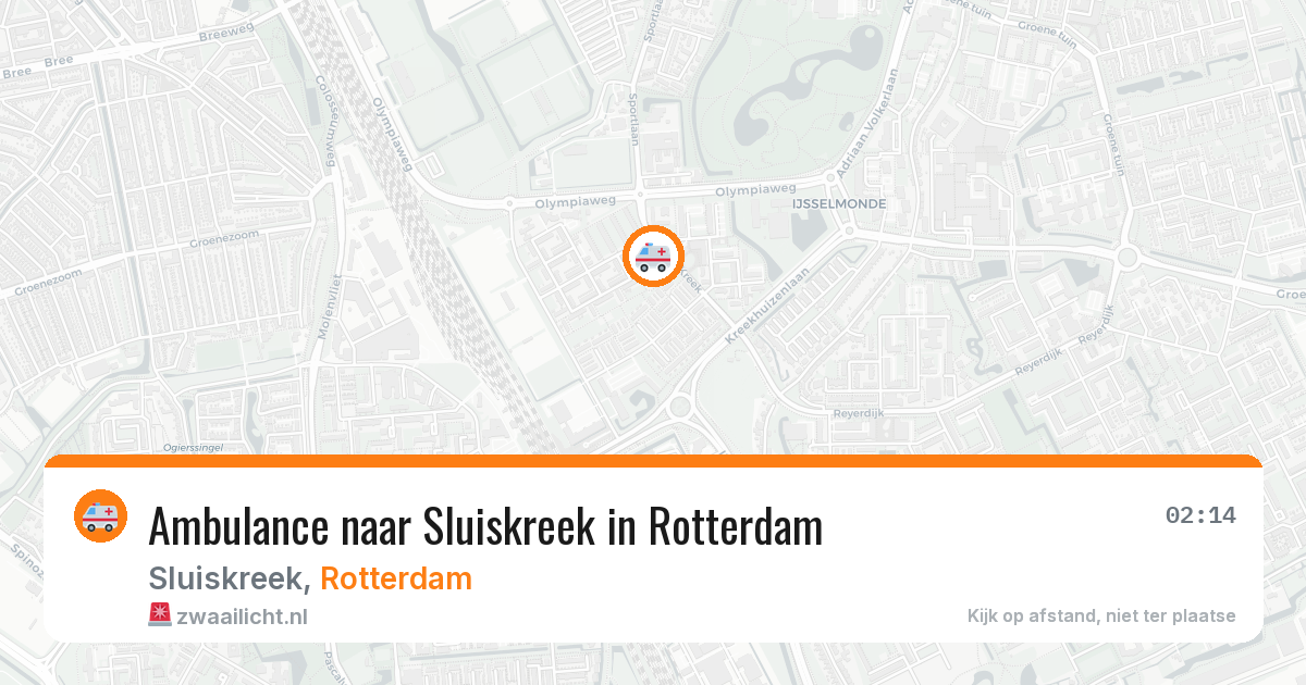 Ambulance naar Sluiskreek in Rotterdam — 29 apr 2026
