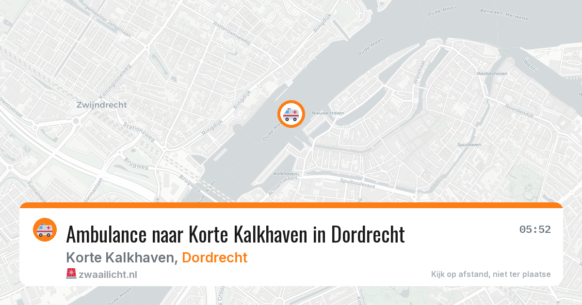 Ambulance naar Korte Kalkhaven in Dordrecht — 30 jun 2026