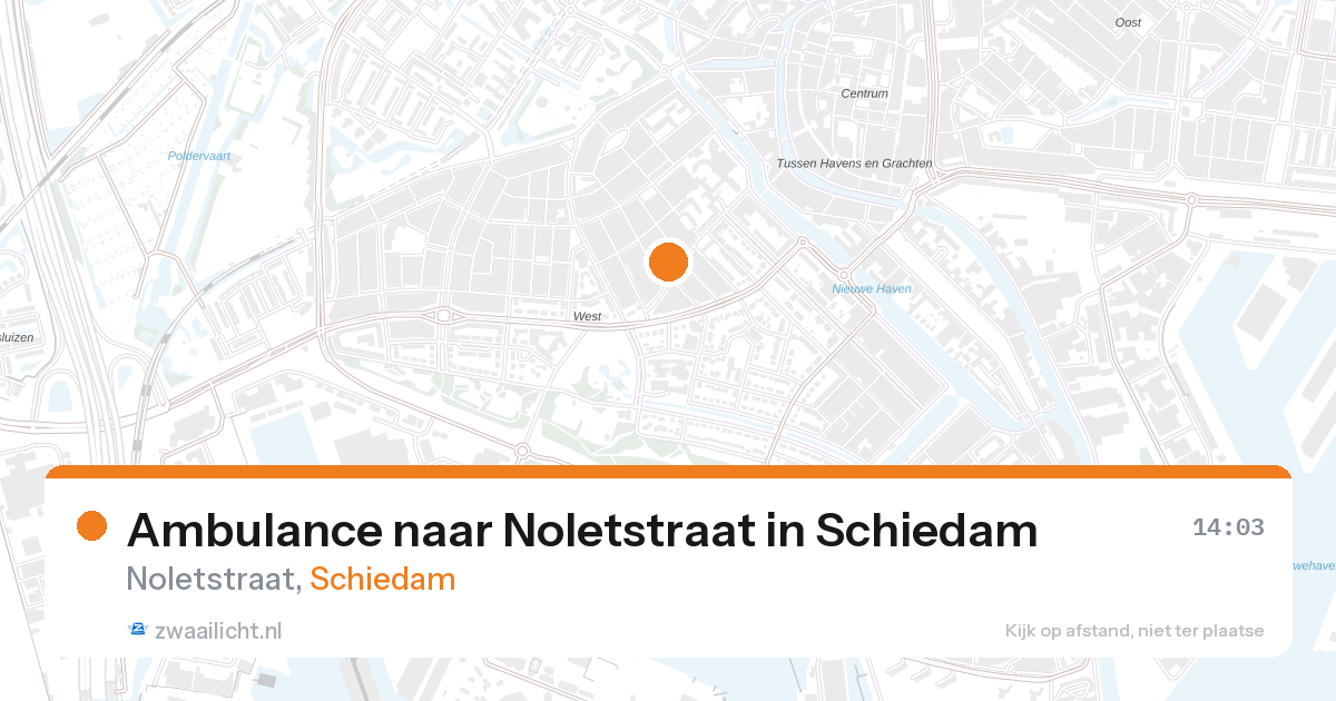 Ambulance naar Noletstraat in Schiedam — 27 aug 2026