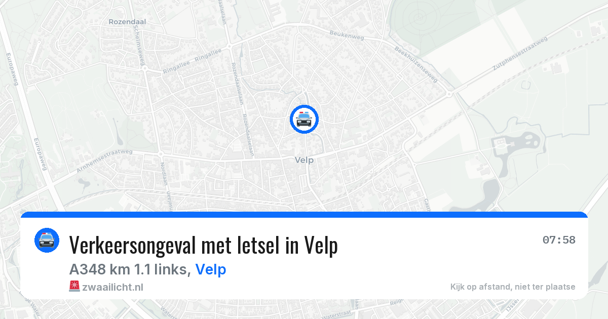 Verkeersongeval met letsel in Velp — 23 mrt 2026
