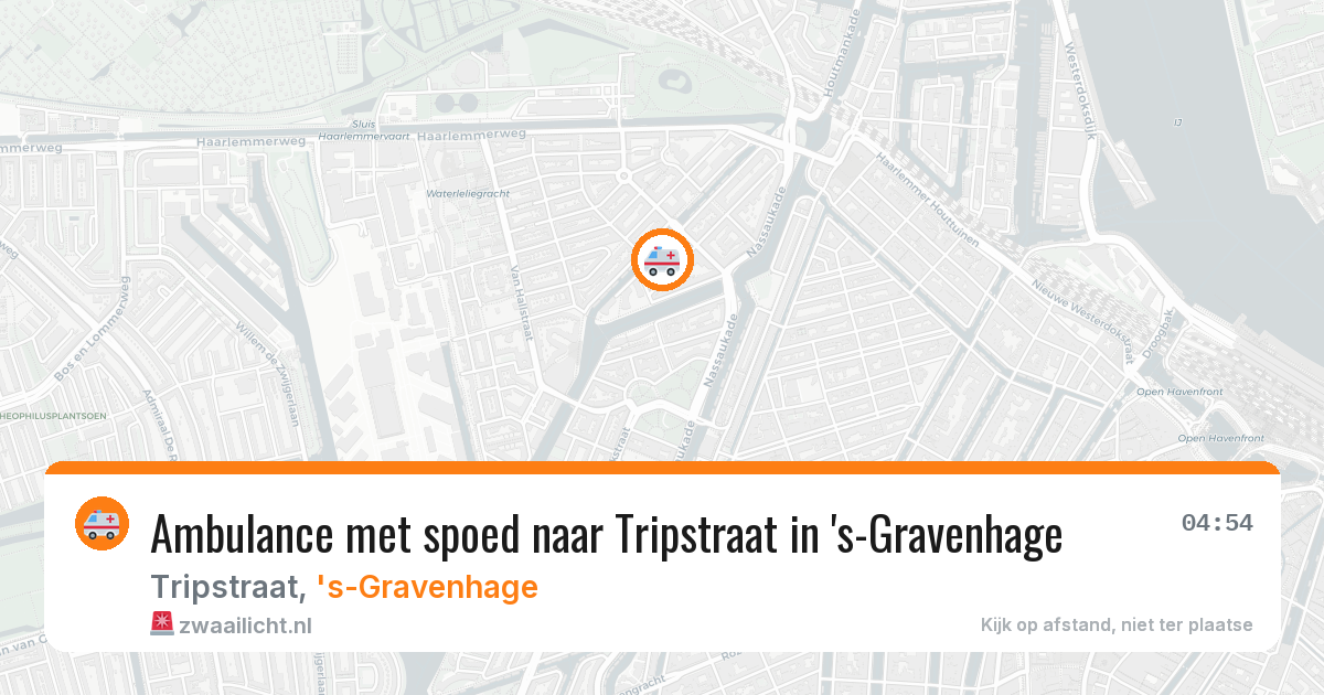Ambulance met spoed naar Tripstraat in 's-Gravenhage — 17 mrt 2026