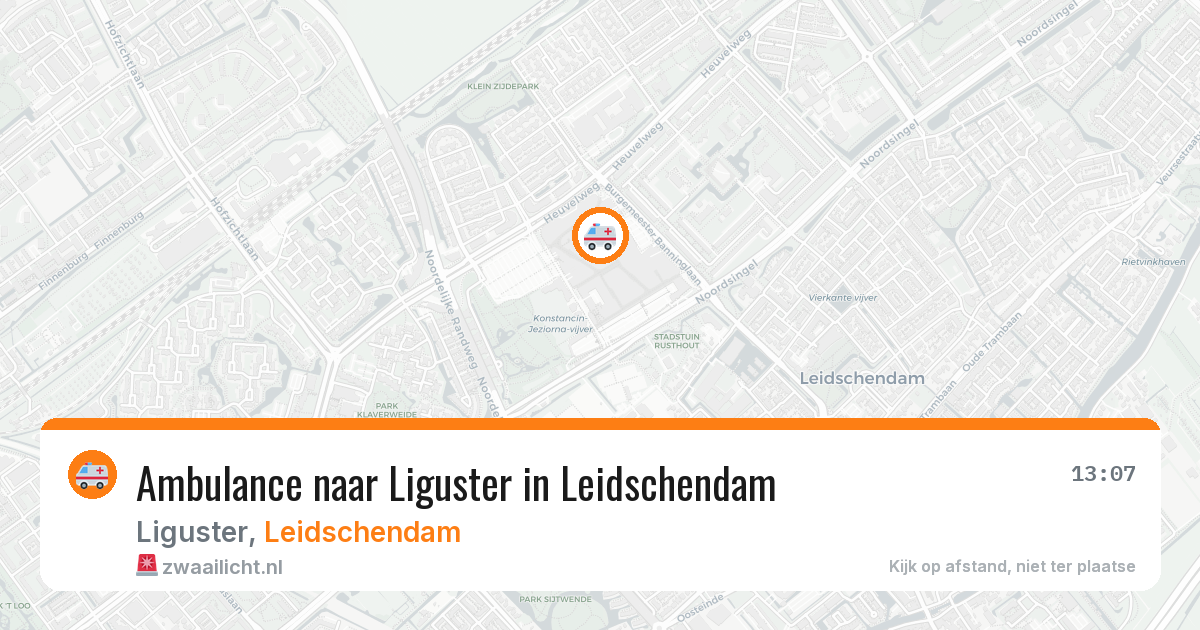 Ambulance naar Liguster in Leidschendam — 6 apr 2026