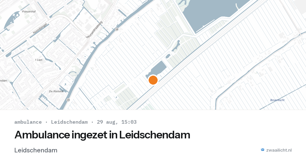 Ambulance ingezet in Leidschendam — 29 aug 2026