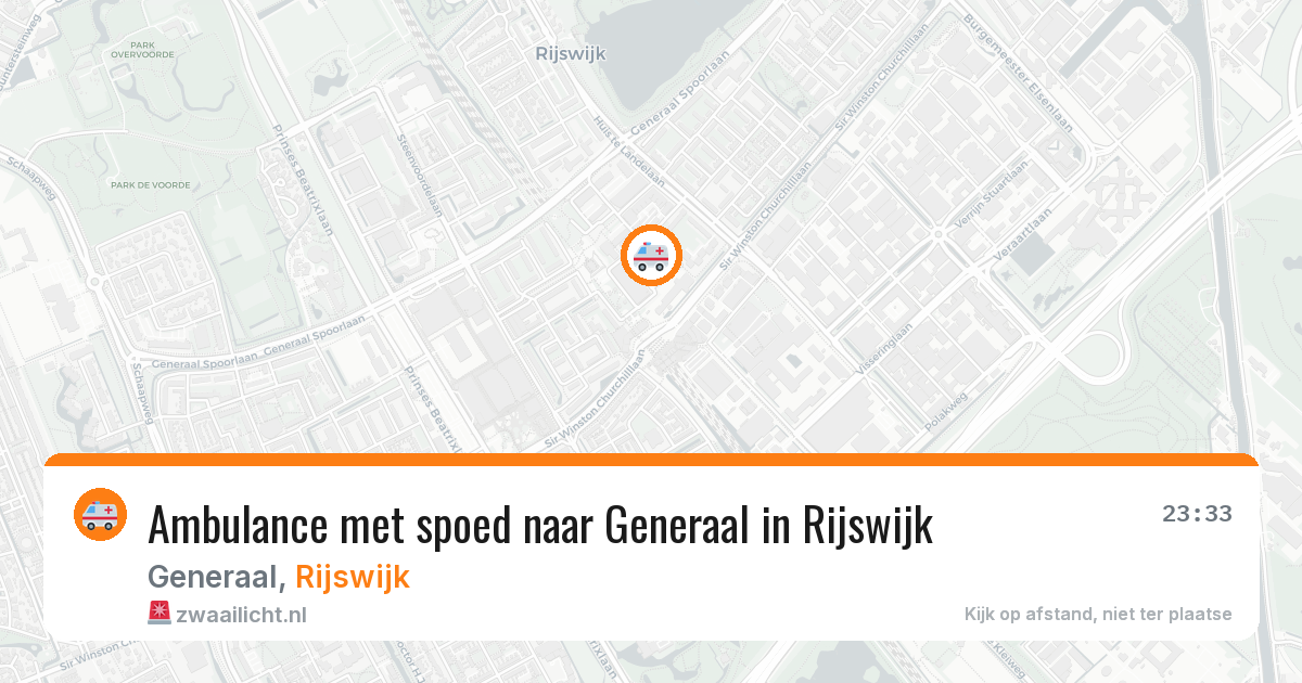 Ambulance met spoed naar Generaal in Rijswijk — 25 mrt 2026