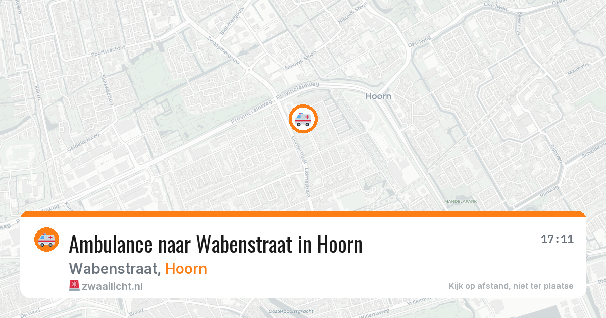 Ambulance naar Wabenstraat in Hoorn — 4 jun 2026