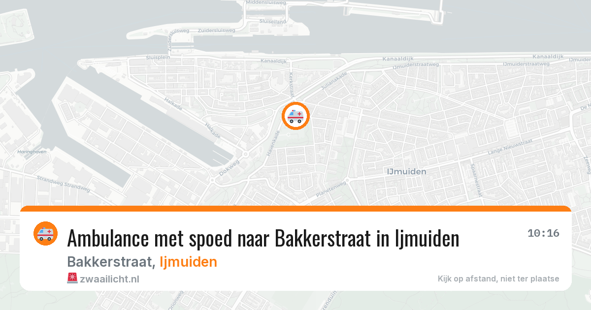 Ambulance met spoed naar Bakkerstraat in Ijmuiden — 17 jan 2026