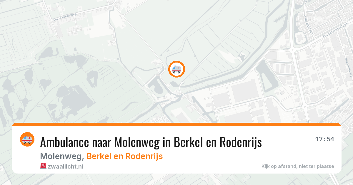 Ambulance naar Molenweg in Berkel en Rodenrijs — 5 aug 2026