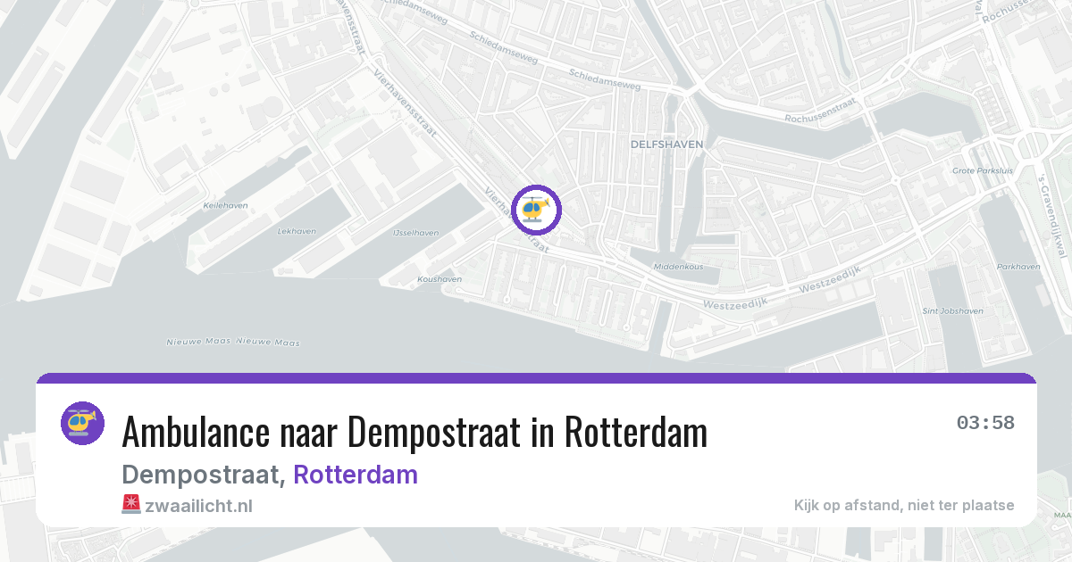 Ambulance naar Dempostraat in Rotterdam — 11 jun 2026