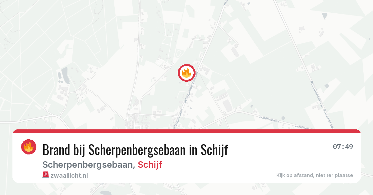 Brand bij Scherpenbergsebaan in Schijf — 20 jun 2026