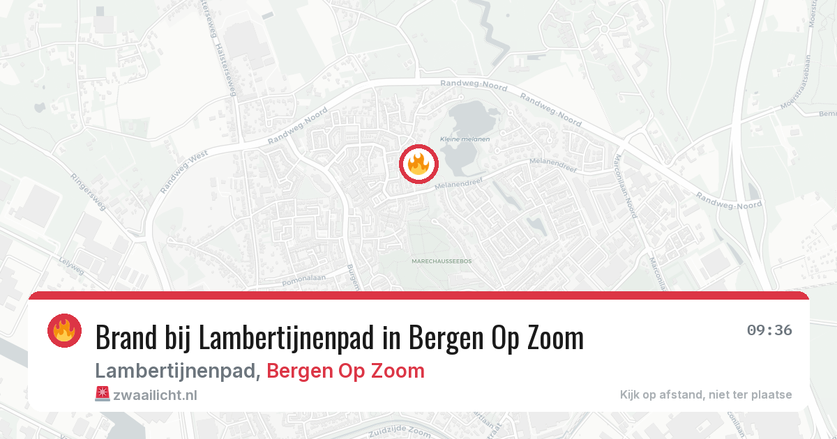 Brand bij Lambertijnenpad in Bergen Op Zoom — 21 jul 2026
