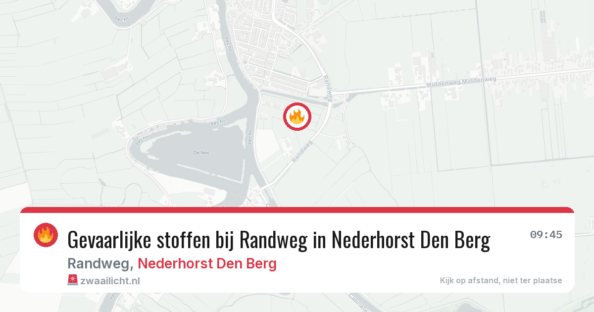 Gevaarlijke stoffen bij Randweg in Nederhorst Den Berg — 9 jun 2026