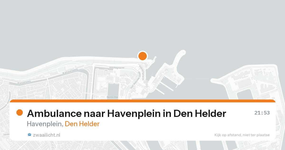 Ambulance naar Havenplein in Den Helder — 21 mei 2026