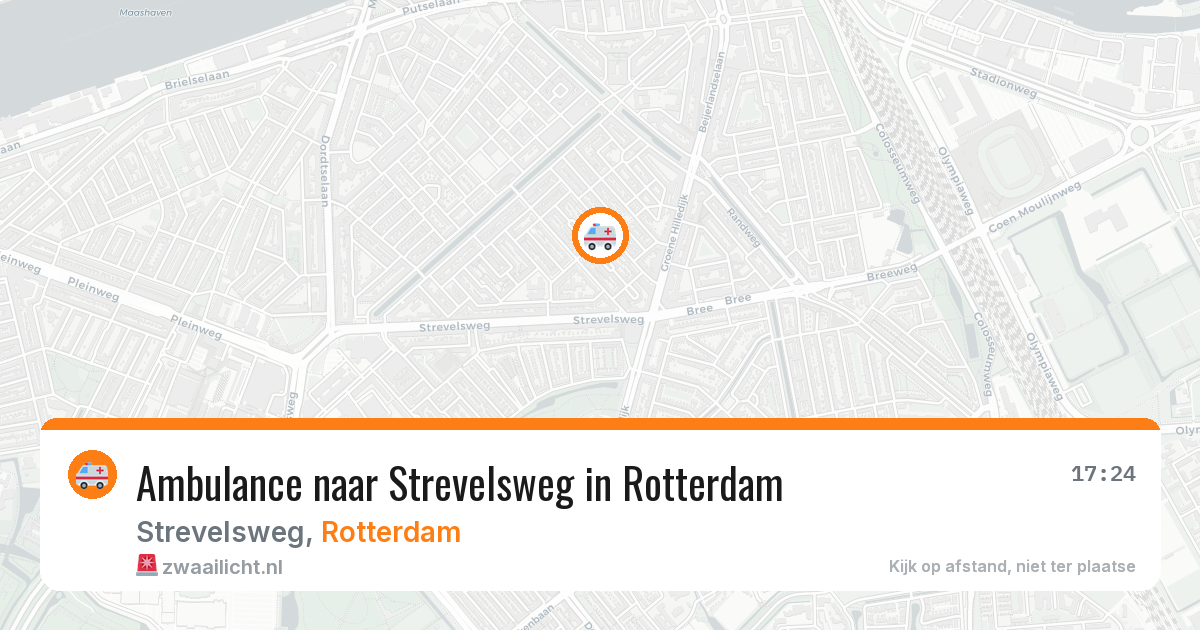 Ambulance naar Strevelsweg in Rotterdam — 29 jan 2026