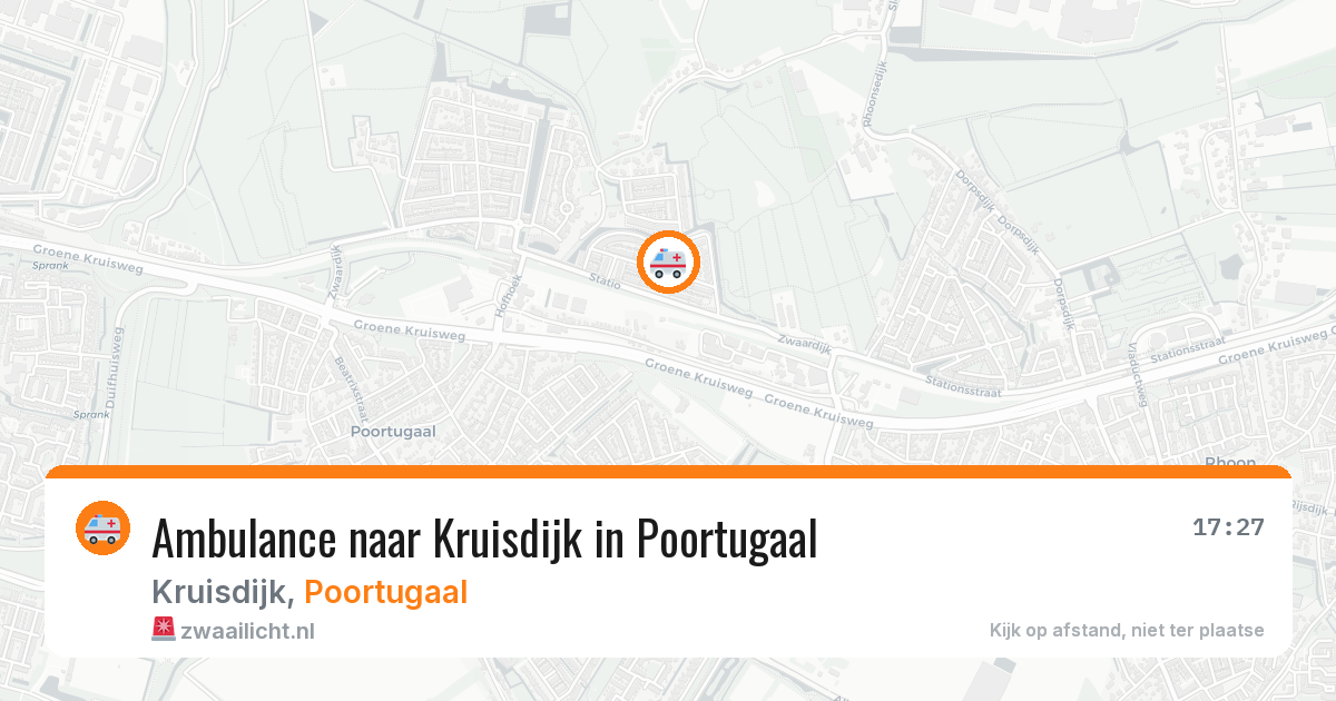 Ambulance naar Kruisdijk in Poortugaal — 22 jul 2026