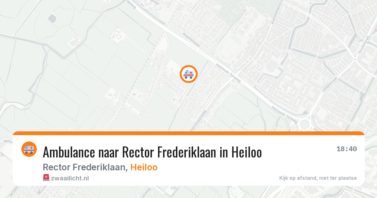 Ambulance naar Rector Frederiklaan in Heiloo — 26 jul 2026