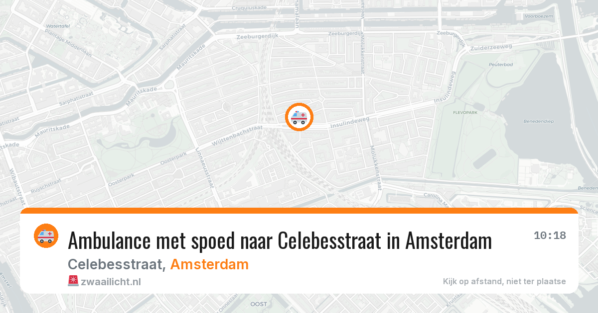 Ambulance met spoed naar Celebesstraat in Amsterdam — 17 mei 2026
