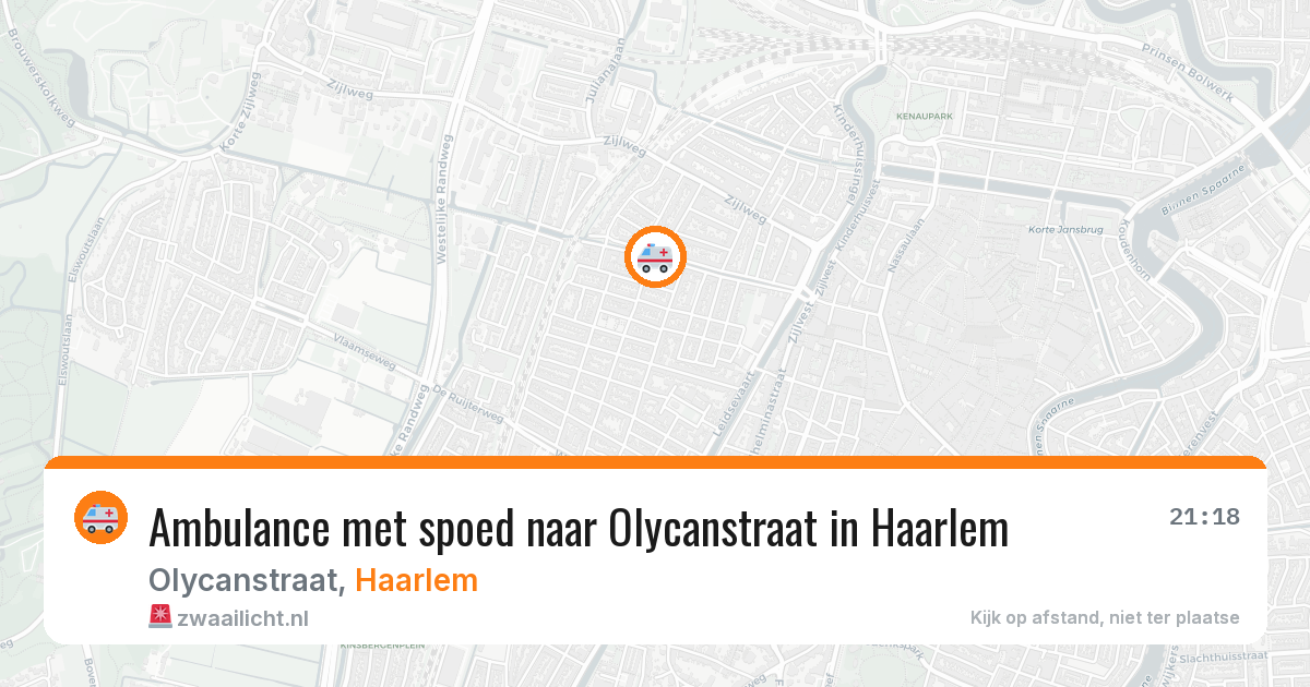 Ambulance met spoed naar Olycanstraat in Haarlem — 14 mei 2026