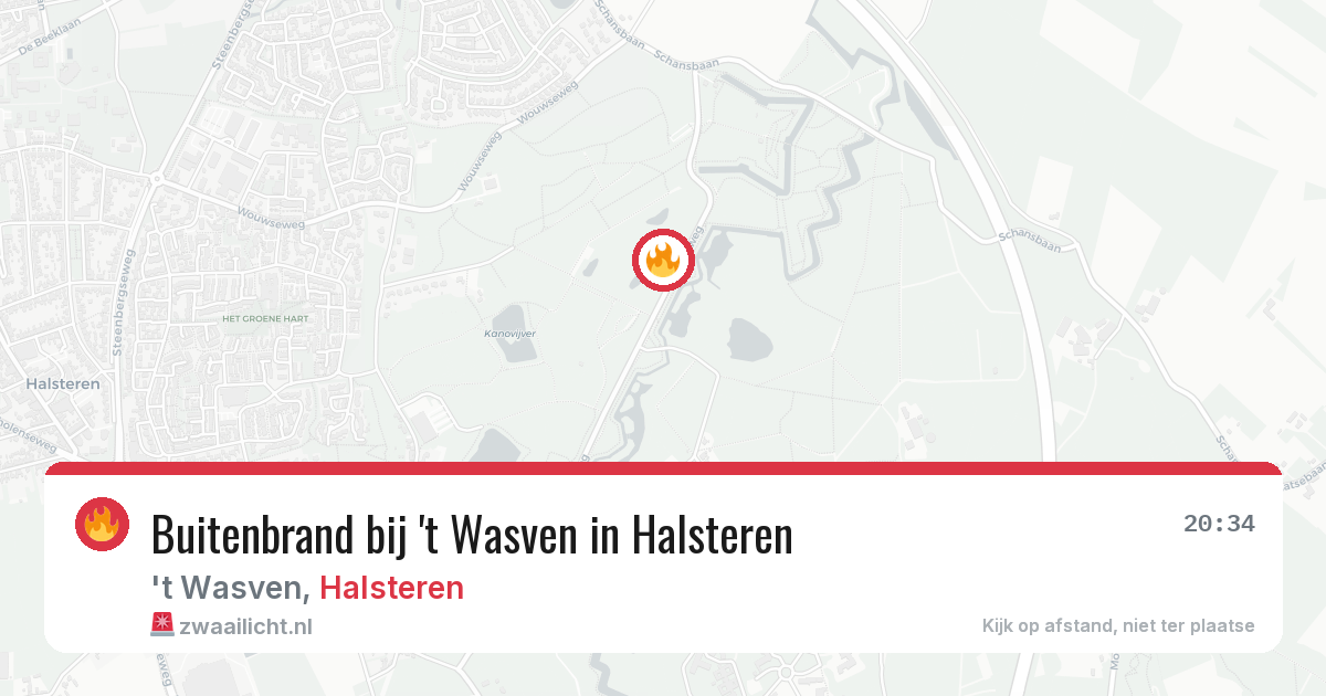 Buitenbrand bij 't Wasven in Halsteren — 3 aug 2026