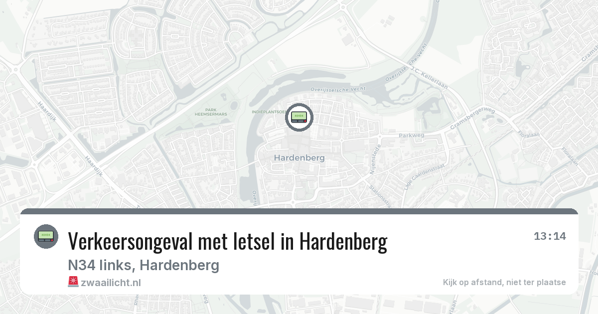 Verkeersongeval met letsel in Hardenberg — 27 jun 2026