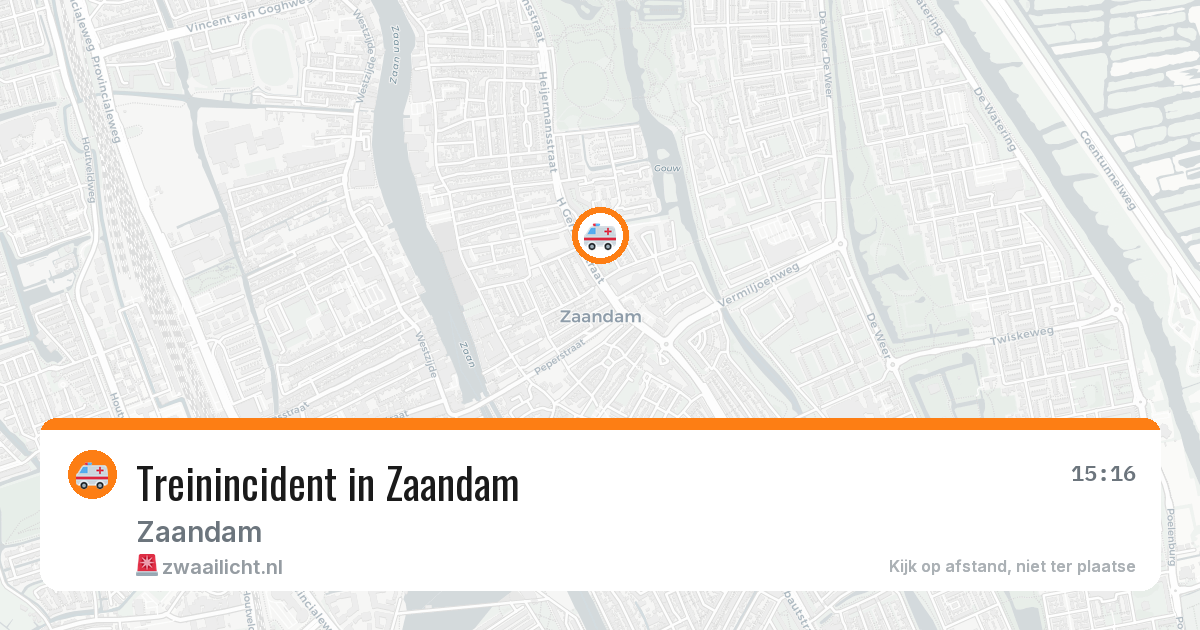 Treinincident in Zaandam — 7 apr 2026