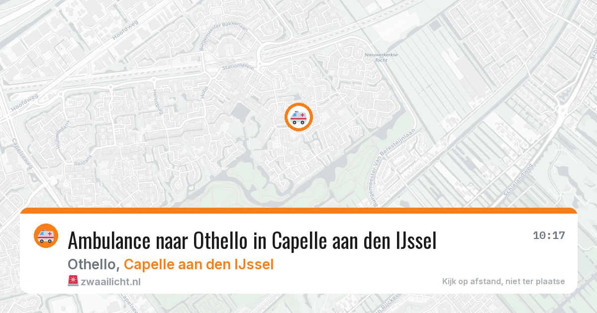 Ambulance naar Othello in Capelle aan den IJssel — 2 aug 2026
