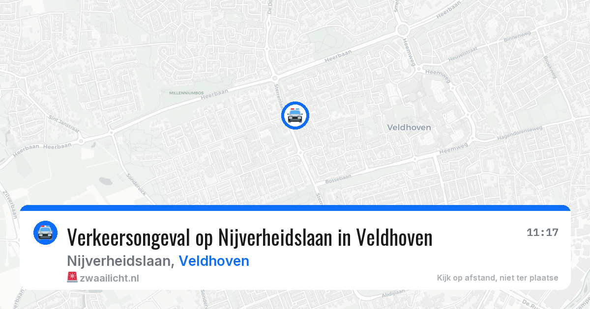 Verkeersongeval op Nijverheidslaan in Veldhoven — 6 jul 2026