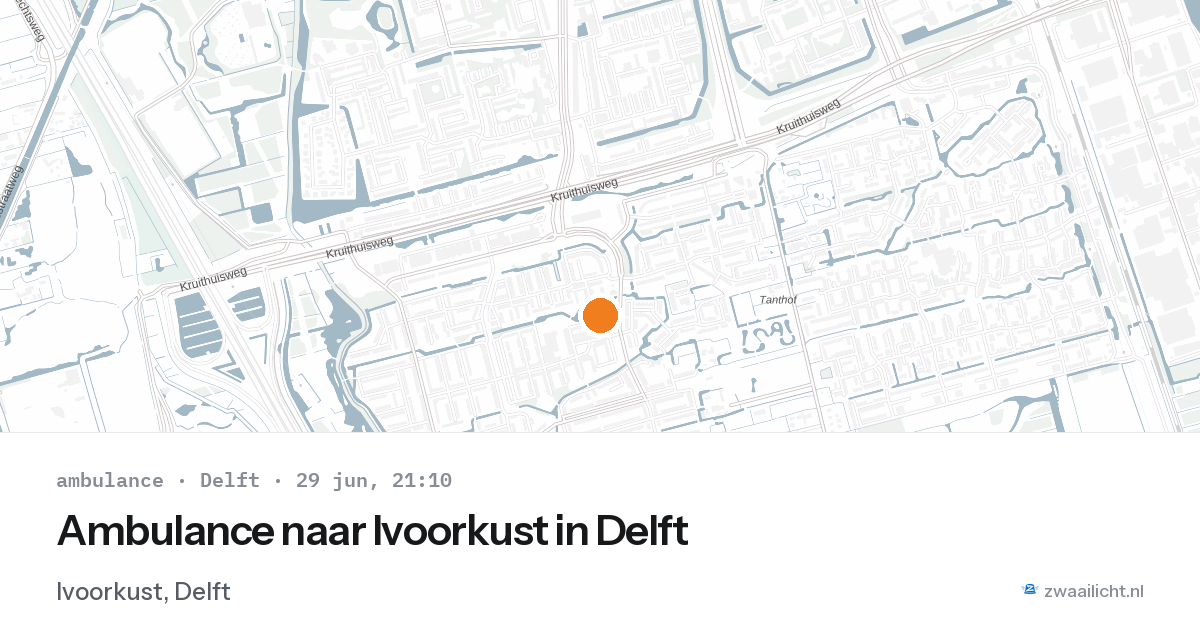Ambulance naar Ivoorkust in Delft — 29 jun 2026