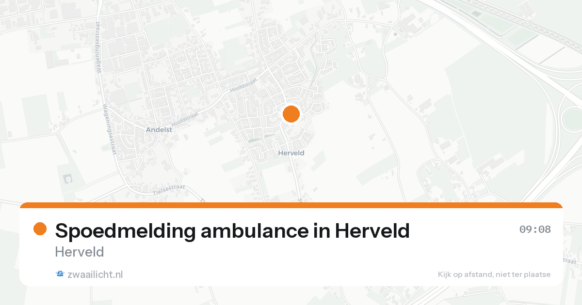 Spoedmelding ambulance in Herveld — 8 feb 2026