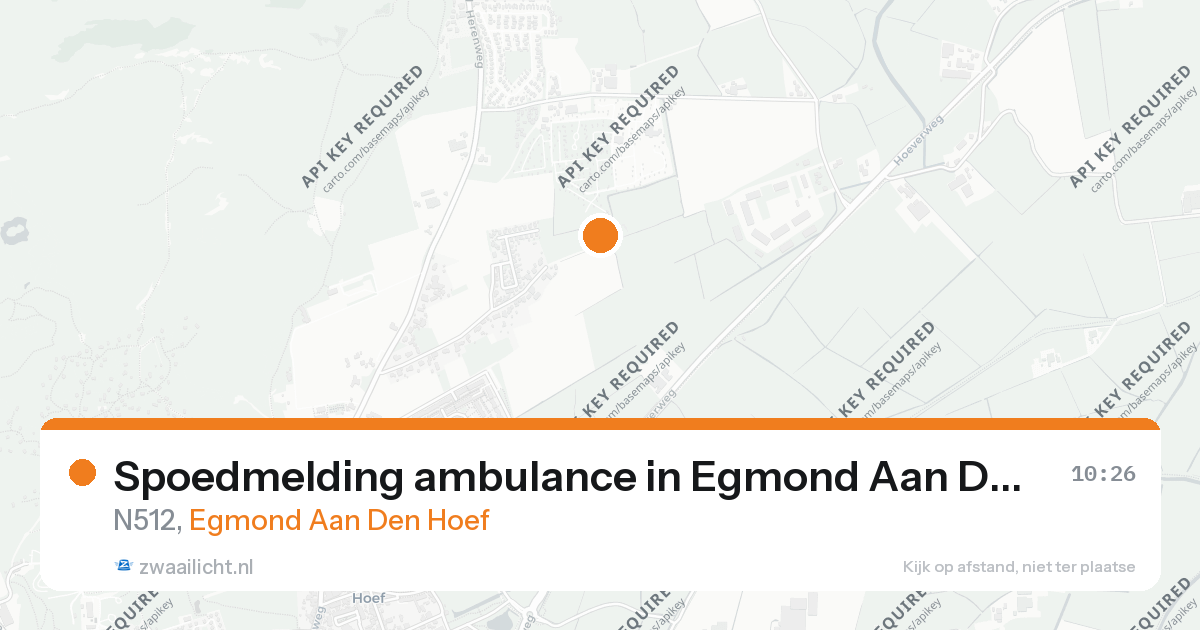 Spoedmelding ambulance in Egmond Aan Den Hoef — 26 aug 2026