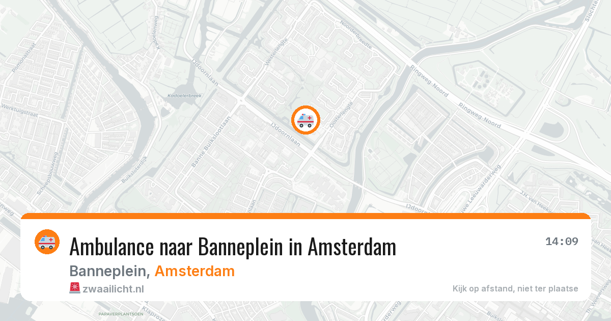 Ambulance naar Banneplein in Amsterdam — 31 mrt 2026