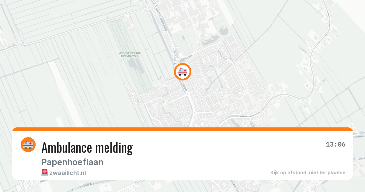Ambulance melding — 5 jul 2026