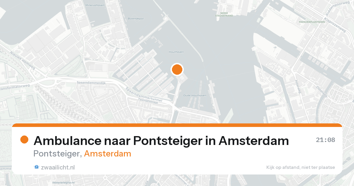 Ambulance naar Pontsteiger in Amsterdam — 24 aug 2026