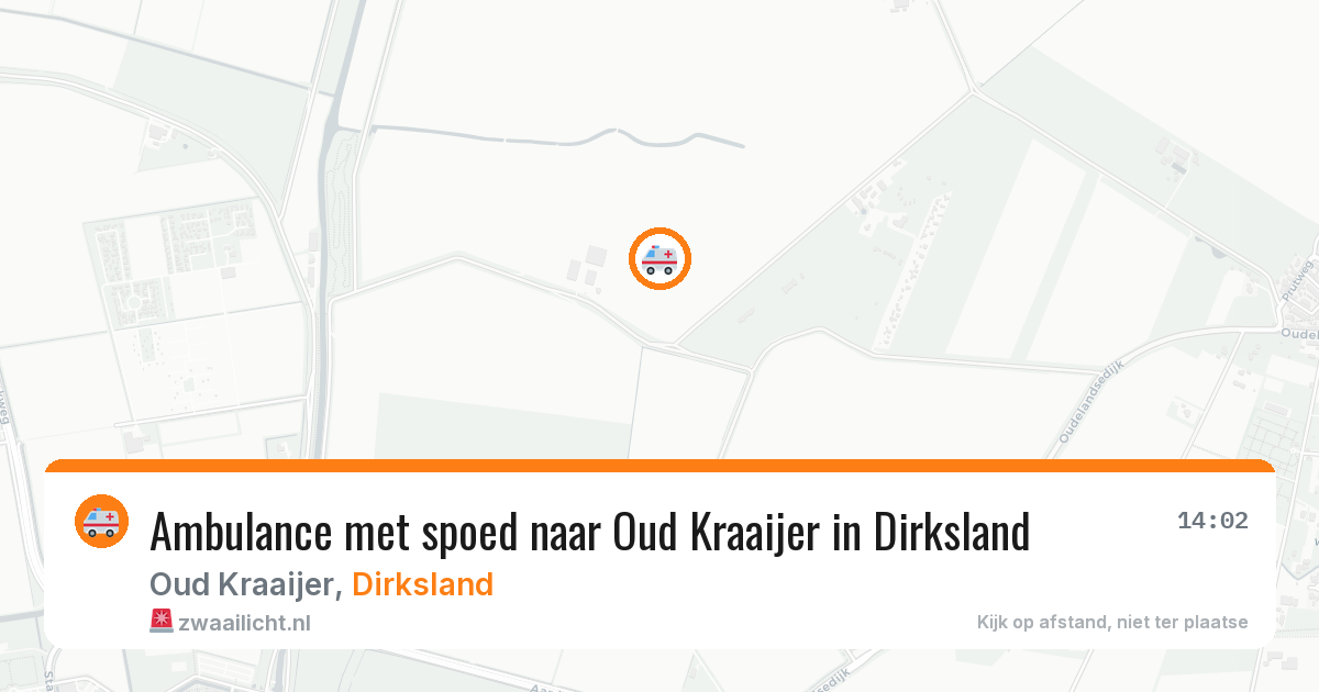 Ambulance met spoed naar Oud Kraaijer in Dirksland — 19 mrt 2026