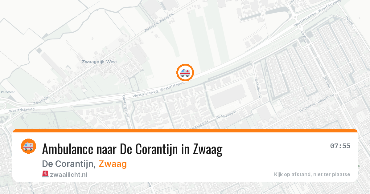 Ambulance naar De Corantijn in Zwaag — 17 mrt 2026