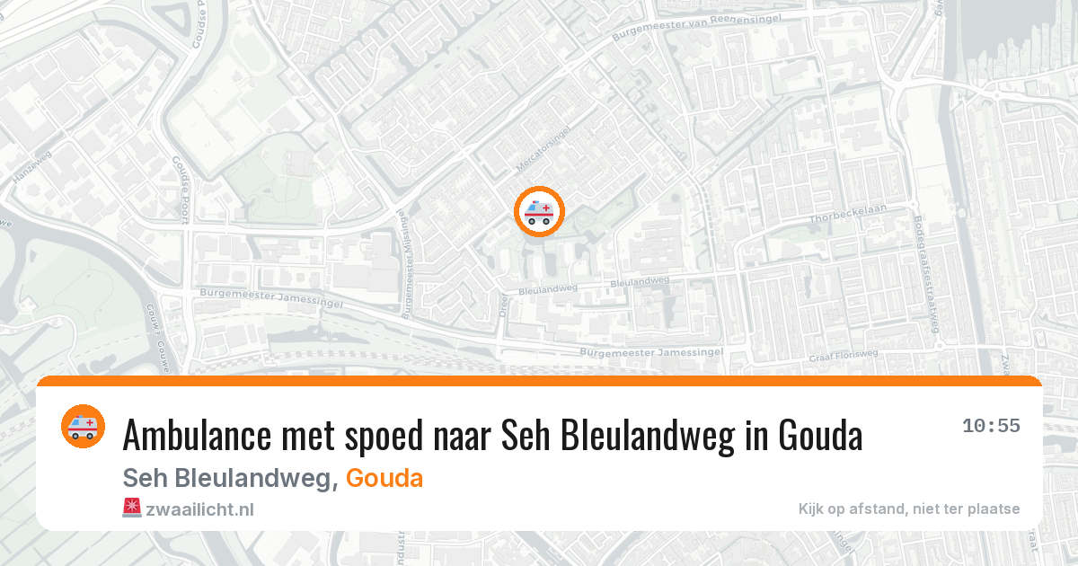 Ambulance met spoed naar Seh Bleulandweg in Gouda — 5 feb 2026