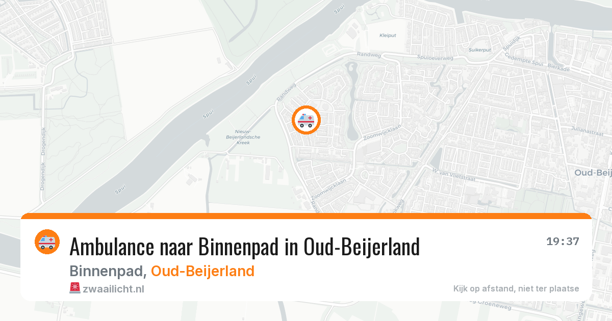 Ambulance naar Binnenpad in Oud-Beijerland — 4 jun 2026