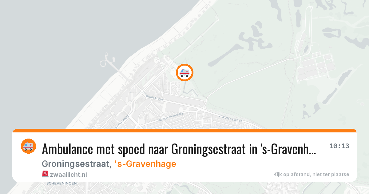 Ambulance met spoed naar Groningsestraat in 's-Gravenhage — 30 mei 2026
