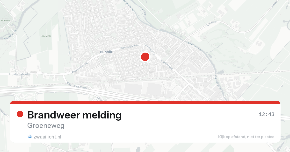 Brandweer melding — 6 jun 2026