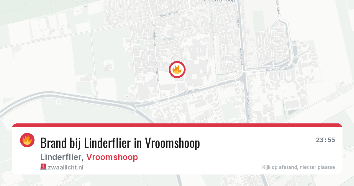 Brand bij Linderflier in Vroomshoop — 14 mei 2026