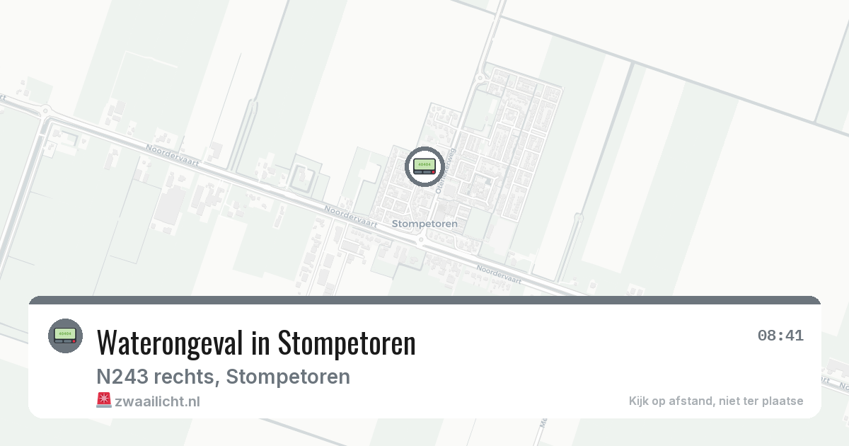 Waterongeval in Stompetoren — 29 jan 2026