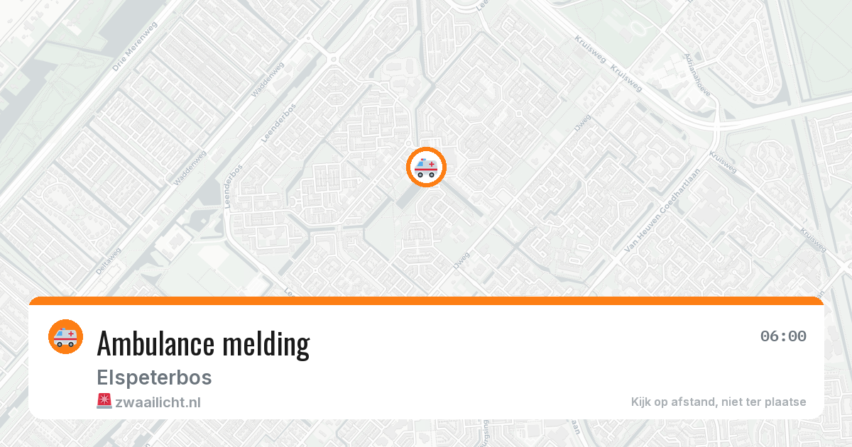 Ambulance melding — 15 feb 2026