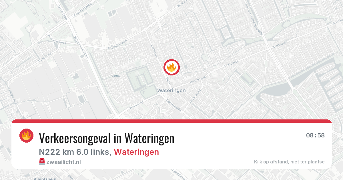 Verkeersongeval in Wateringen — 25 apr 2026