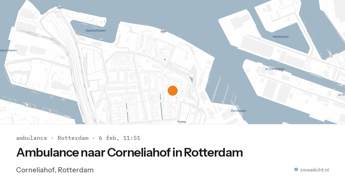 Ambulance naar Corneliahof in Rotterdam — 6 feb 2026