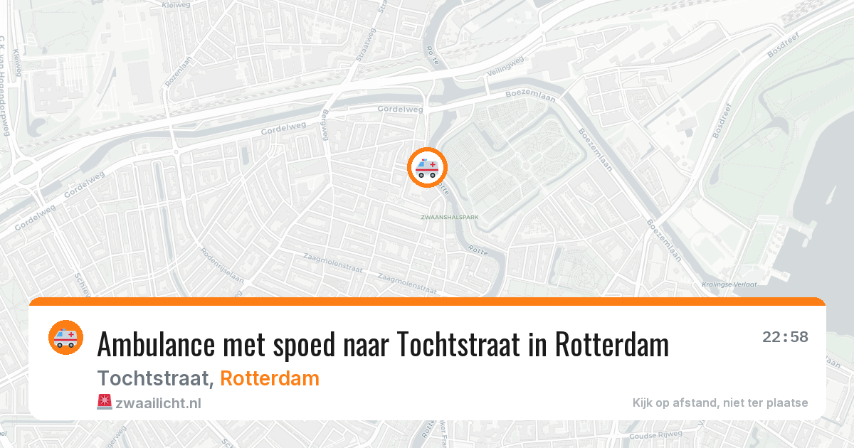 Ambulance met spoed naar Tochtstraat in Rotterdam — 8 jun 2026
