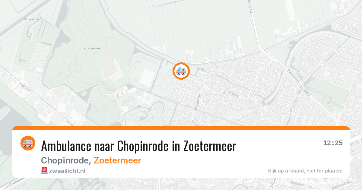 Ambulance naar Chopinrode in Zoetermeer — 20 apr 2026